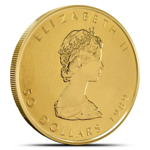 1989 1 oz Canadian Gold Maple Leaf Coin - Image 2
