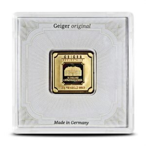 Buy 20 Gram Geiger Square Gold Bar (New w/ Assay)