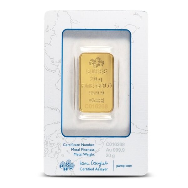 20 Gram PAMP Suisse Rosa Gold Bar (New w/ Assay) - Image 2