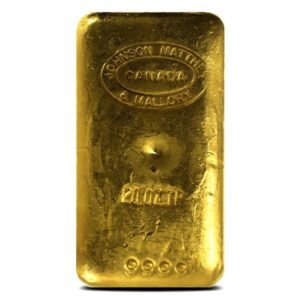 Buy 20 oz Johnson Matthey Gold Bar (Secondary Market)