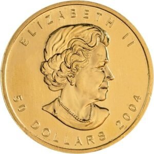 2004 1 oz Canadian Gold Maple Leaf Coin