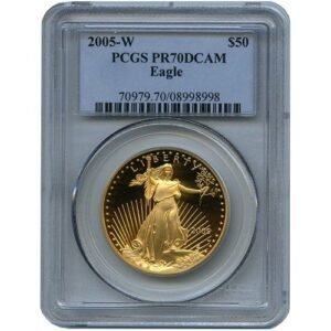 2005-W 1 oz Proof American Gold Eagle Coin PCGS PR70 DCAM