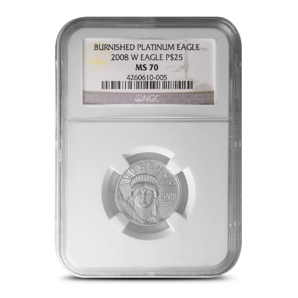 2008-W 1/4 oz Burnished American Plat
