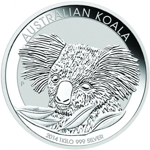2014 1 Kilo Australian Silver Koala C