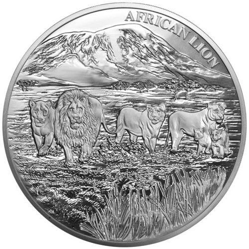 2016 1 Kilo Congo Silver African Lion