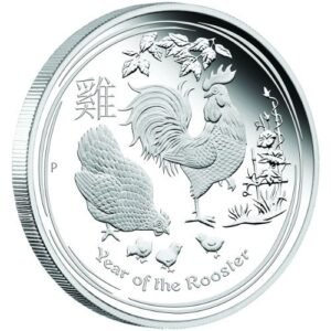 2017 1 Kilo Proof Australian Lunar Rooster Silver Coin (Box + CoA)