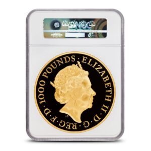 2017 1 Kilo Proof British Gold Queen’s Beast Unicorn Coin NGC PF70 UCAM First 3 Struck