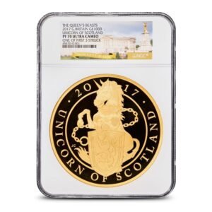 2017 1 Kilo Proof British Gold Queen’s Beast Unicorn Coin NGC PF70 UCAM First 3 Struck