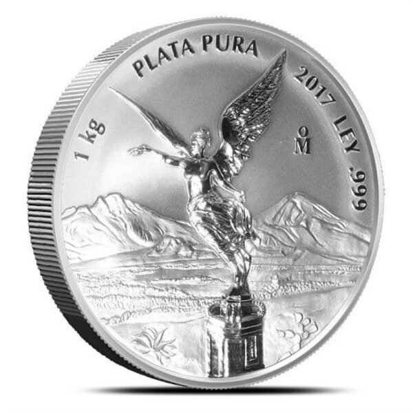 2017 1 Kilo Reverse Proof Mexican Sil