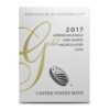 Buy 2017 1 oz Burnished American Gold Eagle Coin (Box + CoA) - Image 2