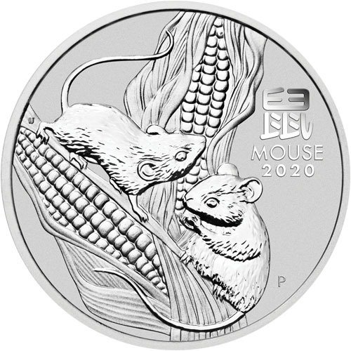 1 Kilo Australian Silver Lunar Mouse