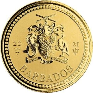 2021 1 oz Barbados Gold Trident Coin (BU)