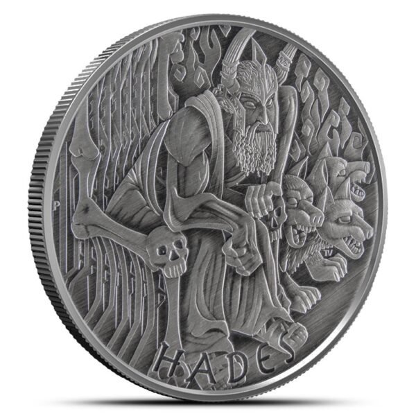 2021 5 oz Antique Tuvalu Gods of Olym