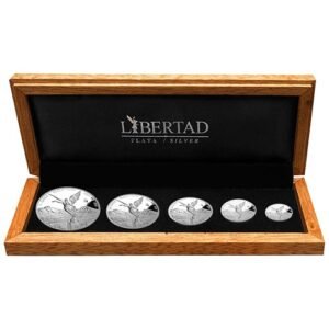 2021 Proof Mexican Silver Libertad 5-Coin Set