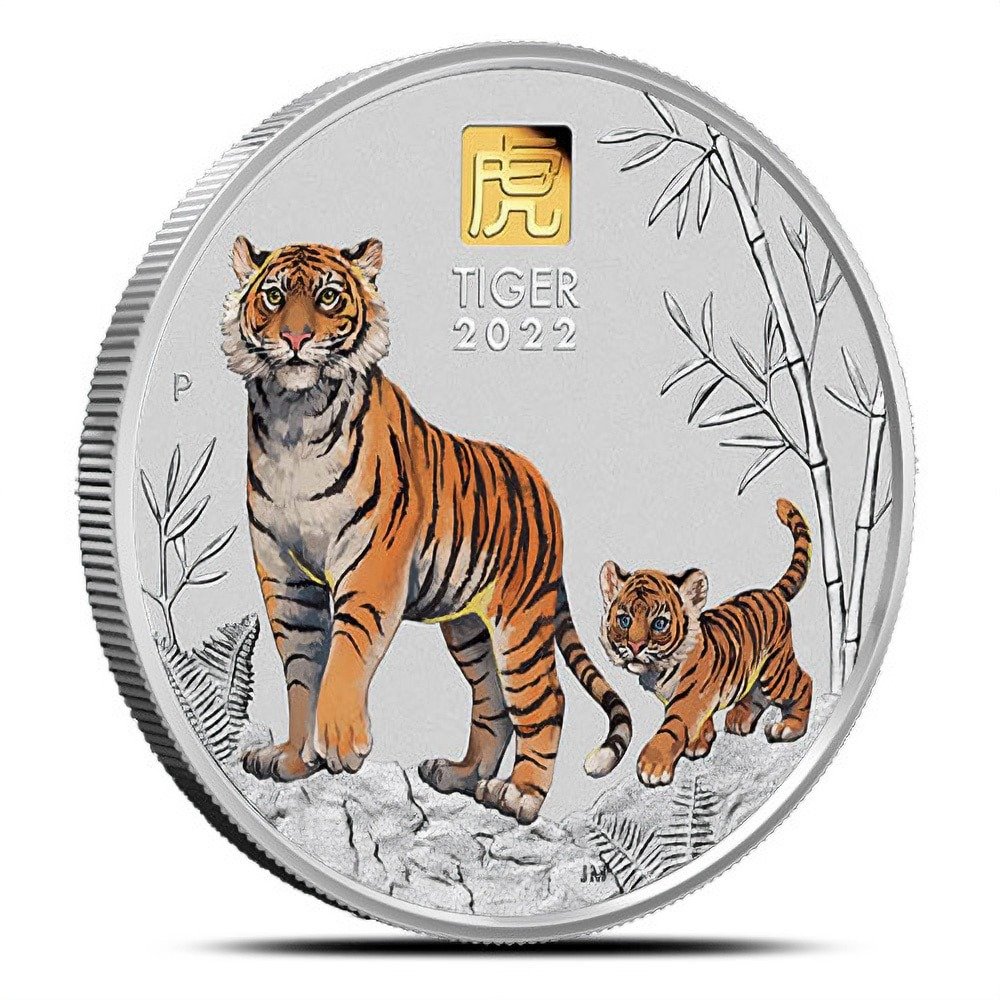 1 Kilo Australian Silver Lunar Tiger