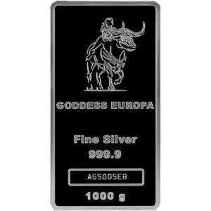 2022 1 Kilo Tokelau Goddess Europa Silver Coin (BU)