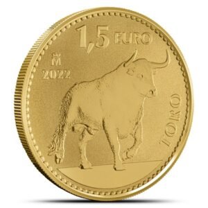 2022 1 oz Reverse Proof Royal Spanish Mint Bull Gold Coin