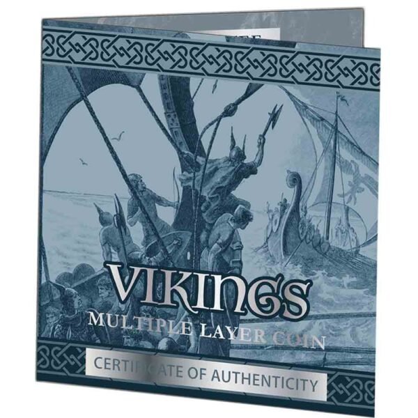 2023 1 Kilo Antique Samoa Silver Vikings Coin (Box + CoA) - Image 2