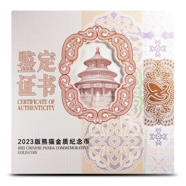 2023 1 Kilo Proof Chinese Gold Panda Coin - Image 3