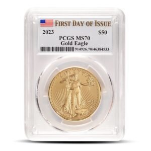 2023 1 oz American Gold Eagle Coin PCGS MS70 FDOI