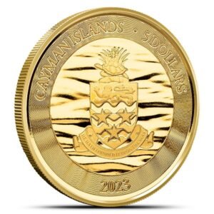 2023 1 oz Cayman Islands Gold Sea Life Marlin Coin (Proof-Like)