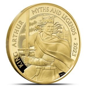 2023 1 oz Proof British Gold King Arthur Coin (Box + CoA)