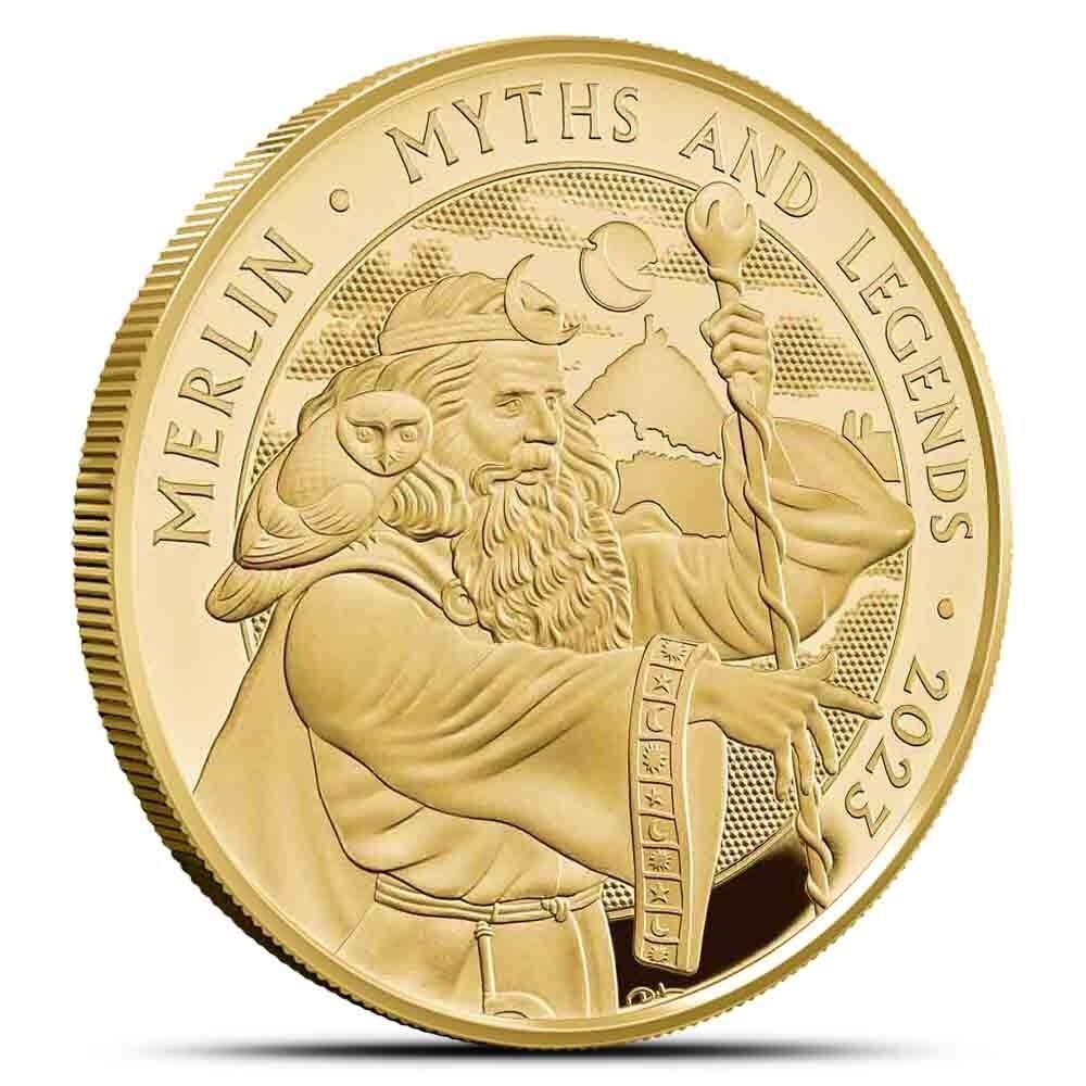 2023 1 oz Proof British Gold Merlin