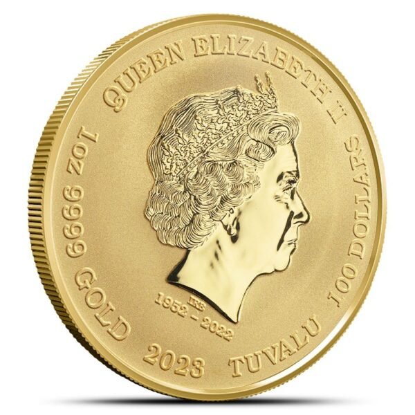 2023 1 oz Tuvalu Gods of Olympus Apollo Gold Coin (BU) - Image 2
