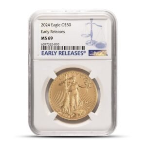 2024 1 oz American Gold Eagle Coin NGC MS69 ER