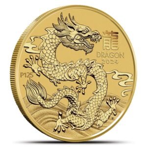 2024 1 oz Australian Gold Lunar Dragon Coin (BU)