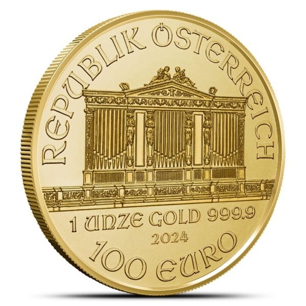 2024 1 oz Austrian Gold Philharmonic Coin (BU) - Image 2