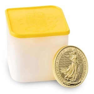 2024 1 oz British Gold Britannia Tube (BU, 10 Coins)