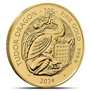 2024 1 oz British Gold Tudor Beasts The Tudor Dragon Coin (BU)