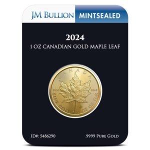 2024 1 oz Canadian Gold Maple Leaf Coin (MintSealed, BU)