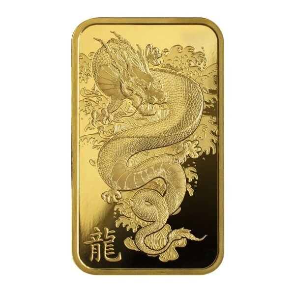 2024 1 oz PAMP Suisse Lunar Legend Azure Dragon Gold Bar (New w/ Assay) - Image 3