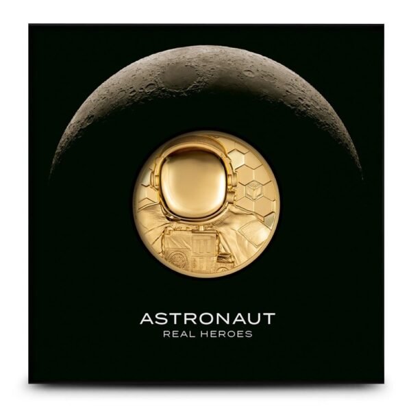 2024 1 oz Proof Cook Islands Gold Real Hero Astronaut Coin - Image 3