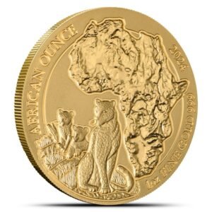 2024 1 oz Rwandan Leopard Gold Coin (BU)