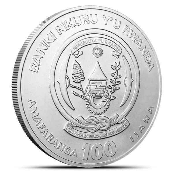 2024 1 oz Rwandan Leopard Platinum Coin (BU) - Image 2
