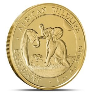 2024 1 oz Somalia Gold Elephant Coin (BU)