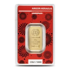 2024 10 Gram Argor Heraeus Lunar Dragon Gold Bar (New w/ Assay)