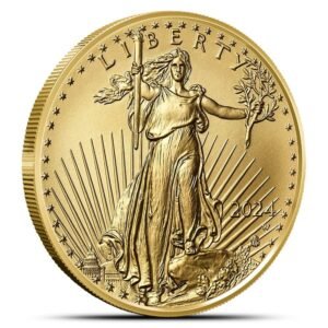 2024-W 1 oz Burnished American Gold Eagle Coin (Box + CoA)