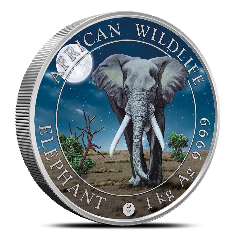 2025 1 Kilo Colorized Somalian Silver