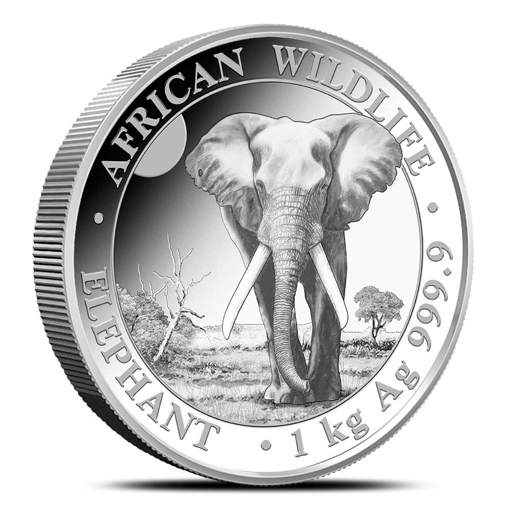 2025 1 Kilo Somalia Silver Elephant C