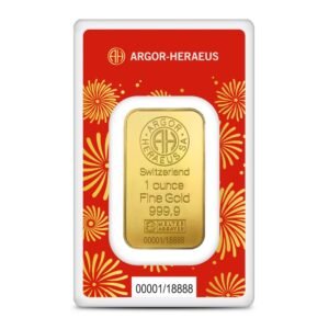 Buy 1 oz Argor Heraeus Lunar Snake Gold Bar (New w/ Assay) 2025