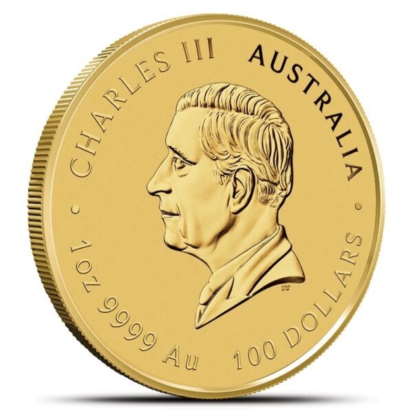 2025 1 oz Australian Gold Lunar Snake Coin (BU) - Image 2