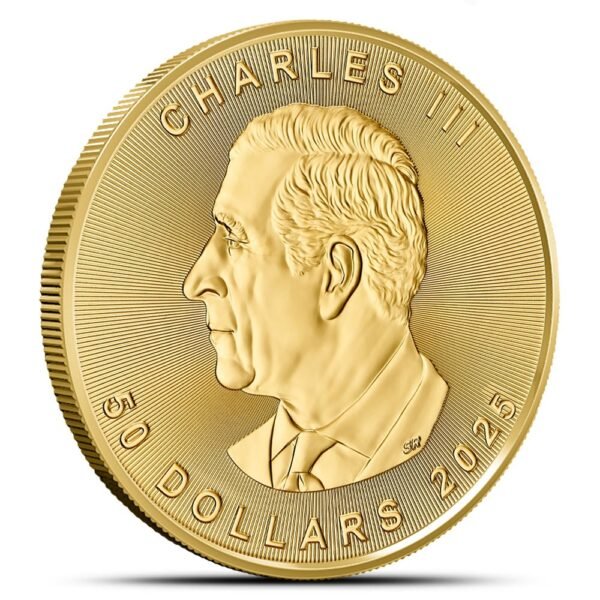 2025 1 oz Canadian Gold Maple Leaf Coin (BU) - Image 2