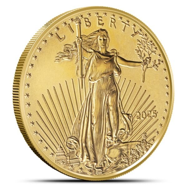 Buy 1/10 oz American Gold Eagle Tube (50 Coins, BU - 2025) - Image 2