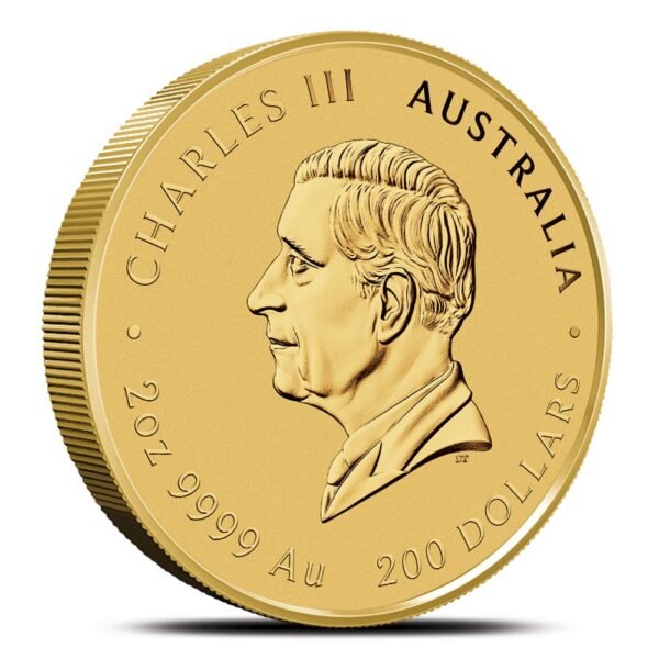 2025 2 oz Australian Gold Lunar Snake Coin (BU) - Image 2