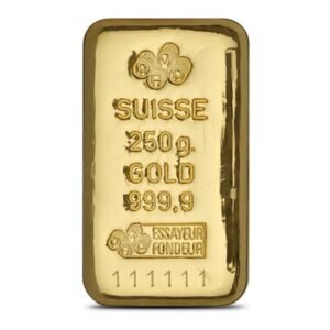 Buy 250 Gram PAMP Suisse Gold Bar (New, Cast w/ Assay)