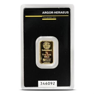 Buy 5 Gram Argor Heraeus Gold Bar (New in Assay)